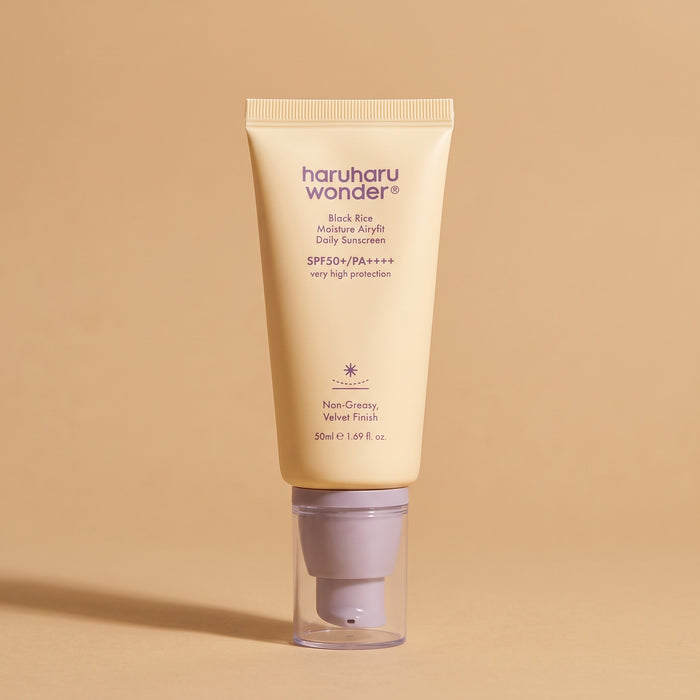 Haruharu Wonder Black Rice Airy-fit Sunscreen SPF 50+ – leichte Sonnencreme fürs Gesicht, 50 ml
